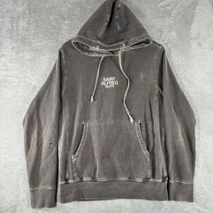 Men's Faded Black Zip-Up Hoodie